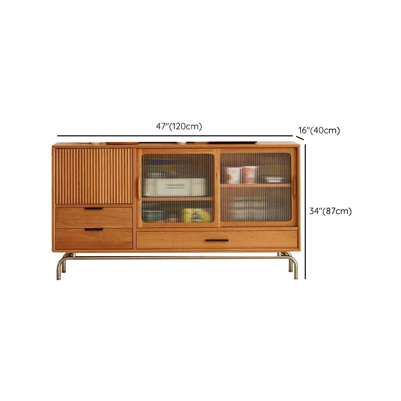 Sideboard di pino con armadio contemporaneo con porte per cucina