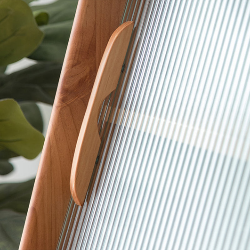 Contemporary Glass Doors Dining Hutch Pine Storage Cabinet for Living Room Clearhalo 'Display & China Cabinets' 'display_china_cabinets' 'furn' 'furn_display_china_cabinets' 'Furniture' 'Kitchen & Dining Furniture' 7439772