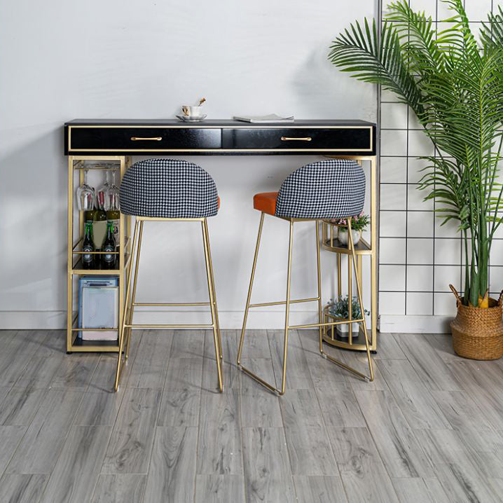 Juego de mesa de bar de piedra estilo Glam, juego de Pub rectangular de 1/2/3 piezas para interior