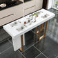 Glam Rectangle Bar Table Set 1/5 Pcs Faux Marble Bar Table Set Clearhalo 'Bar Furniture' 'furn' 'furn_home_bar_bar_sets' 'Furniture' 'Home Bars & Bar Sets' 'home_bar_bar_sets' 'Kitchen & Dining Furniture' 7442685