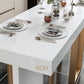 Glam Rectangle Bar Table Set 1/5 Pcs Faux Marble Bar Table Set Clearhalo 'Bar Furniture' 'furn' 'furn_home_bar_bar_sets' 'Furniture' 'Home Bars & Bar Sets' 'home_bar_bar_sets' 'Kitchen & Dining Furniture' 7442687