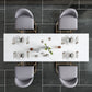 Glam Rectangle Bar Table Set 1/5 Pcs Faux Marble Bar Table Set Clearhalo 'Bar Furniture' 'furn' 'furn_home_bar_bar_sets' 'Furniture' 'Home Bars & Bar Sets' 'home_bar_bar_sets' 'Kitchen & Dining Furniture' 7442691