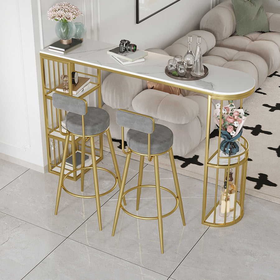 Juego de comedor de piedra estilo Glam, juego de Pub especial de 1/2/3 piezas para interior