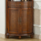 Mid-century Modern 1- Door Wood Cabinet in Brown Corner Cabinet with Shelf Clearhalo 'Cabinets & Chests' 'cabinets_chests' 'furn' 'furn_cabinets_chests' 'Furniture' 'Living Room Furniture' 7442883
