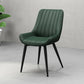 Metalen frame Dining zijstoel faux leer gestoffeerde zijstoel