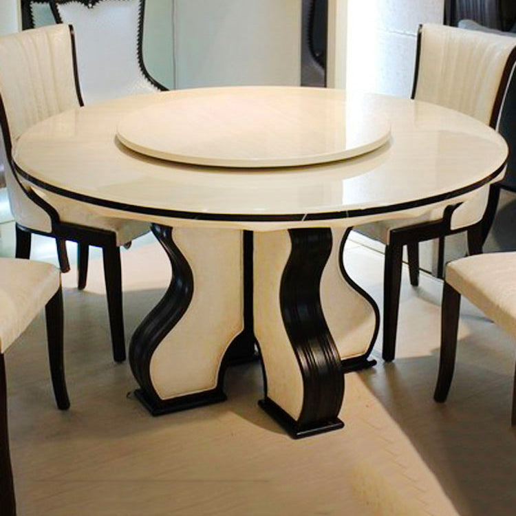 White Dining Table Convertible Dining Table for Kitchen Dining Room Clearhalo 'Dining Tables & Seating' 'Dining Tables' 'dining_table' 'furn' 'furn_dining_table' 'Furniture' 'Kitchen & Dining Furniture' 7443151