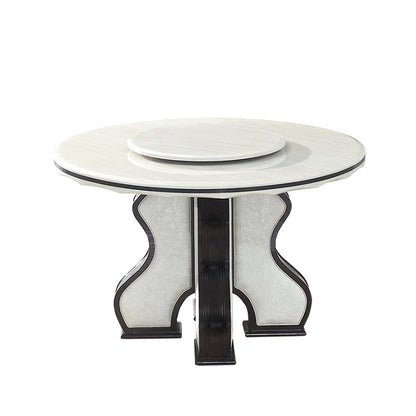 White Dining Table Convertible Dining Table for Kitchen Dining Room Without Chairs Clearhalo 'Dining Tables & Seating' 'Dining Tables' 'dining_table' 'furn' 'furn_dining_table' 'Furniture' 'Kitchen & Dining Furniture' 7443153