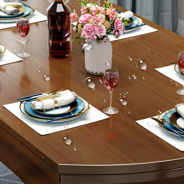 Extendable Dining Table Wood Dining Table for Kitchen Dining Room Clearhalo 'Dining Tables & Seating' 'Dining Tables' 'dining_table' 'furn' 'furn_dining_table' 'Furniture' 'Kitchen & Dining Furniture' 7443166