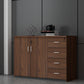 Contemporary Storage File Cabinet Wooden Frame Filing Cabinet