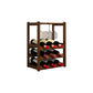 Modern Tabletop Wine Bottle Rack Solid Wood Wine Bottle Rack for Home
