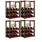 Modern Tabletop Wine Bottle Rack Solid Wood Wine Bottle Rack for Home