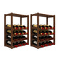 Modern Tabletop Wine Bottle Rack Solid Wood Wine Bottle Rack for Home
