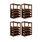 Modern Tabletop Wine Bottle Rack Solid Wood Wine Bottle Rack for Home