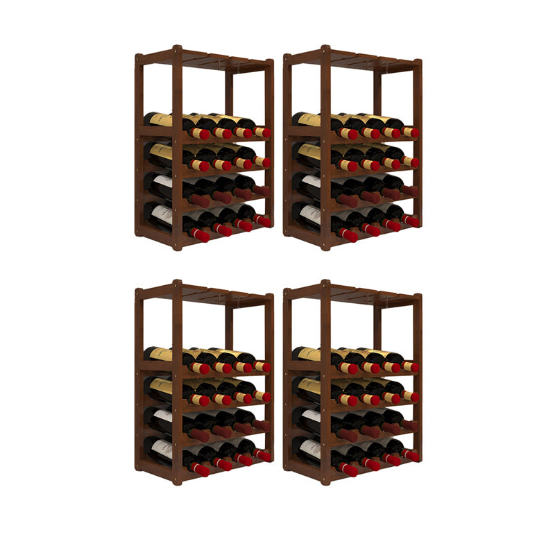 Modern Tabletop Wine Bottle Rack Solid Wood Wine Bottle Rack for Home