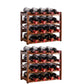 Modern Tabletop Wine Bottle Rack Solid Wood Wine Bottle Rack for Home