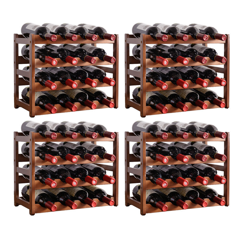 Modern Tabletop Wine Bottle Rack Solid Wood Wine Bottle Rack for Home