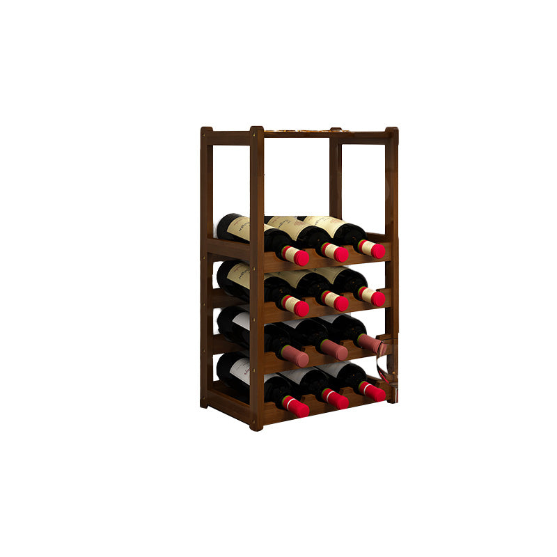Modern Tabletop Wine Bottle Rack Solid Wood Wine Bottle Rack for Home