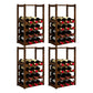 Modern Tabletop Wine Bottle Rack Solid Wood Wine Bottle Rack for Home