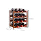 Modern Tabletop Wine Bottle Rack Solid Wood Wine Bottle Rack for Home