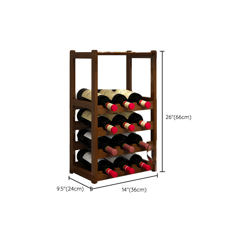 Modern Tabletop Wine Bottle Rack Solid Wood Wine Bottle Rack for Home