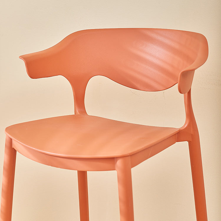 Taburete moderno de plástico taburete sin brazo para sala de estar para sala de estar