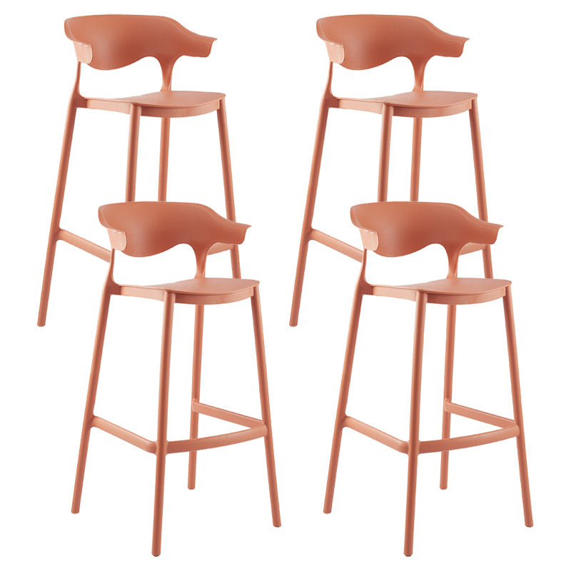 Taburete moderno de plástico taburete sin brazo para sala de estar para sala de estar