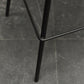 Modern Faux Leather Counter Stool Low Back Barstool with Metal Legs