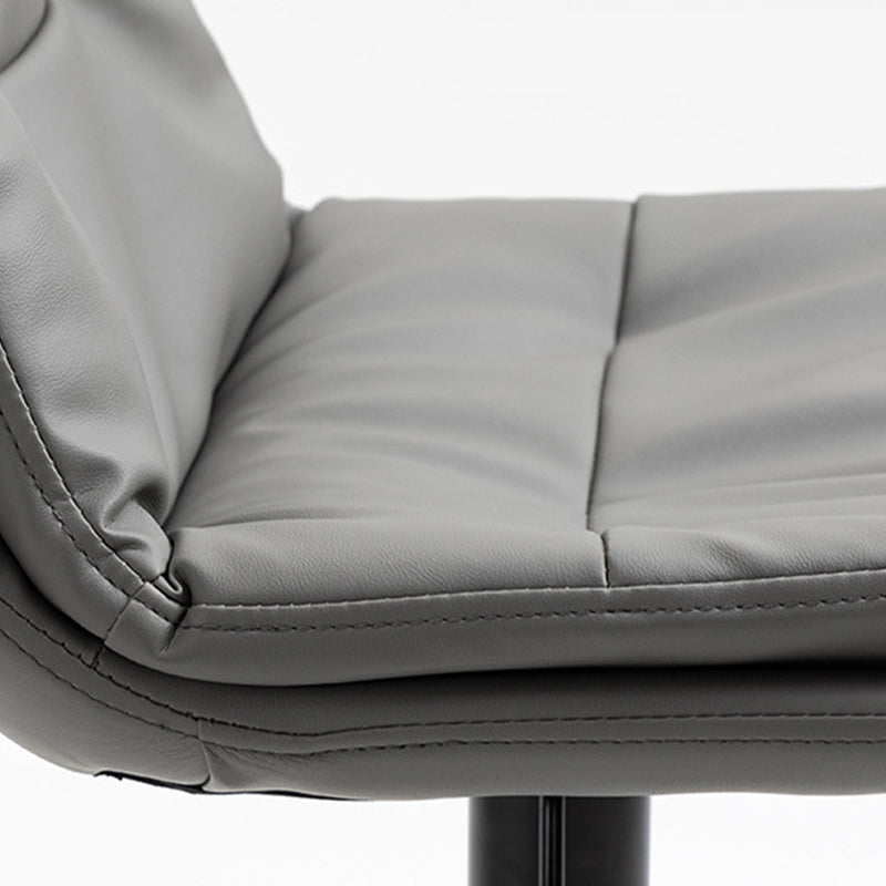 Modern Armless Rotatable Counter Stool Metal Cafe Bar Stool with Cushion and Pedal Clearhalo 'Bar Furniture' 'Bar Stools' 'bar_stools' 'furn' 'furn_bar_stools' 'Furniture' 'Kitchen & Dining Furniture' 7443900