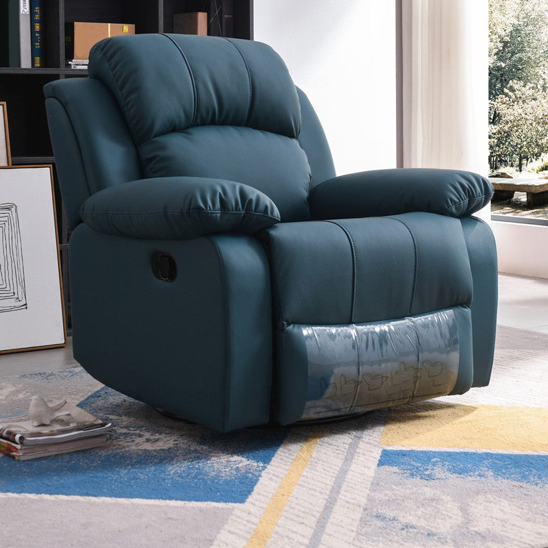 Contemporary Wing Chair Recliner Metal Solid Color Arm Swivel Rocker Indoor Clearhalo 'Chairs & Seating' 'furn' 'furn_recliners' 'Furniture' 'Living Room Furniture' 'Recliners' 7444057