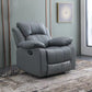 Contemporary Wing Chair Recliner Metal Solid Color Arm Swivel Rocker Indoor Clearhalo 'Chairs & Seating' 'furn' 'furn_recliners' 'Furniture' 'Living Room Furniture' 'Recliners' 7444062