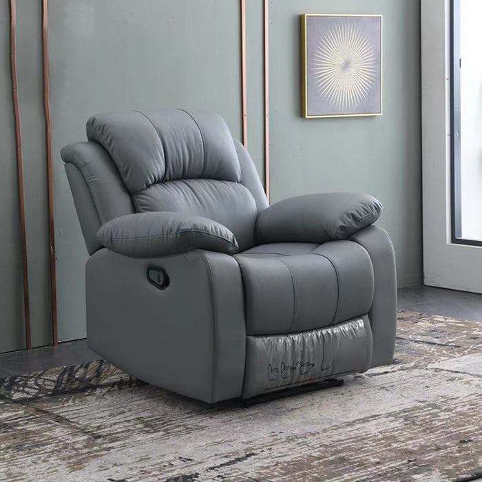 Contemporary Wing Chair Recliner Metal Solid Color Arm Swivel Rocker Indoor Clearhalo 'Chairs & Seating' 'furn' 'furn_recliners' 'Furniture' 'Living Room Furniture' 'Recliners' 7444062