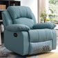 Contemporary Wing Chair Recliner Metal Solid Color Arm Swivel Rocker Indoor Blue Clearhalo 'Chairs & Seating' 'furn' 'furn_recliners' 'Furniture' 'Living Room Furniture' 'Recliners' 7444063