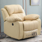 Contemporary Wing Chair Recliner Metal Solid Color Arm Swivel Rocker Indoor Off-White Clearhalo 'Chairs & Seating' 'furn' 'furn_recliners' 'Furniture' 'Living Room Furniture' 'Recliners' 7444067