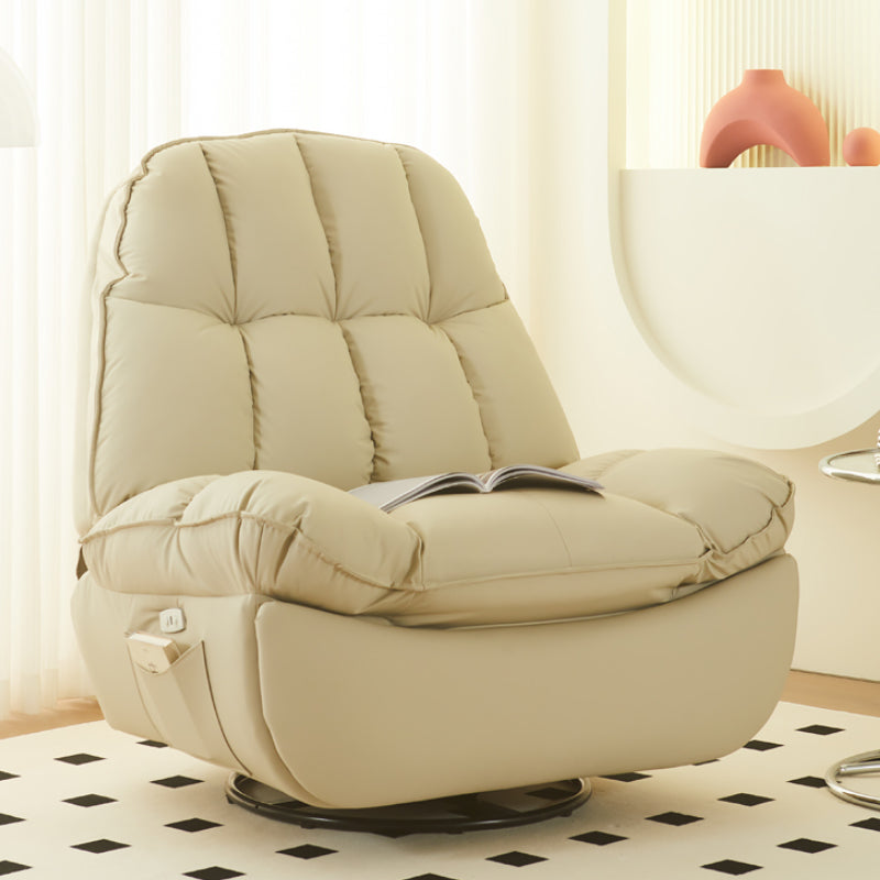 Tradizionale rociere girevole reclinabile in metallo standard in metallo