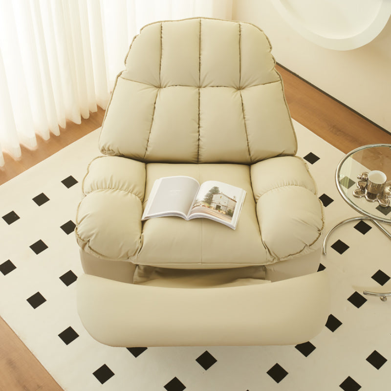 Tradizionale rociere girevole reclinabile in metallo standard in metallo