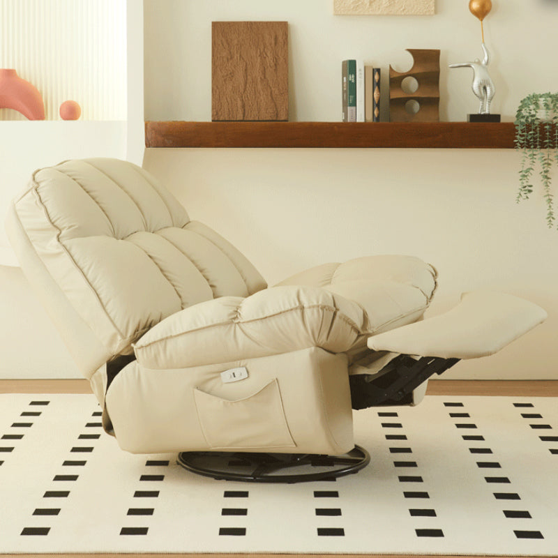 Tradizionale rociere girevole reclinabile in metallo standard in metallo