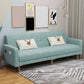 Contemporary 30.7" H Biscuit Back Sofa Square Arm Convertible Sleeper Sofa