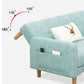 Contemporary 30.7" H Biscuit Back Sofa Square Arm Convertible Sleeper Sofa