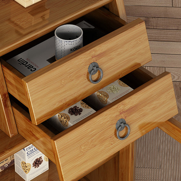 Sideboard di bambù contemporaneo di bambù per sala da pranzo