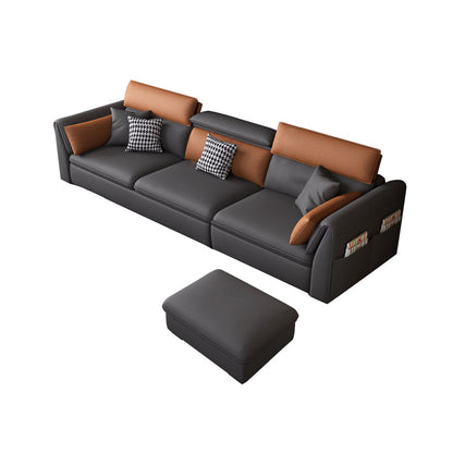 Cojines de almohada moderna de almohadilla de almohada de almohada gris seccional Chesterfield