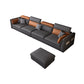 Cojines de almohada moderna de almohadilla de almohada de almohada gris seccional Chesterfield