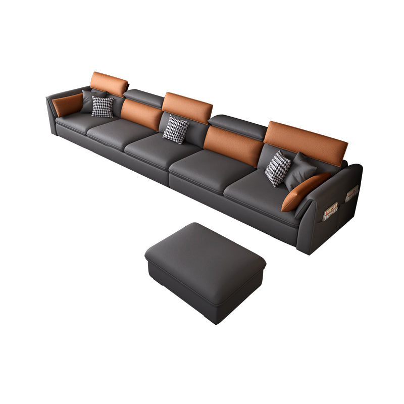 Cojines de almohada moderna de almohadilla de almohada de almohada gris seccional Chesterfield