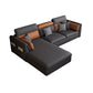 Cojines de almohada moderna de almohadilla de almohada de almohada gris seccional Chesterfield