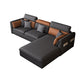 Cojines de almohada moderna de almohadilla de almohada de almohada gris seccional Chesterfield