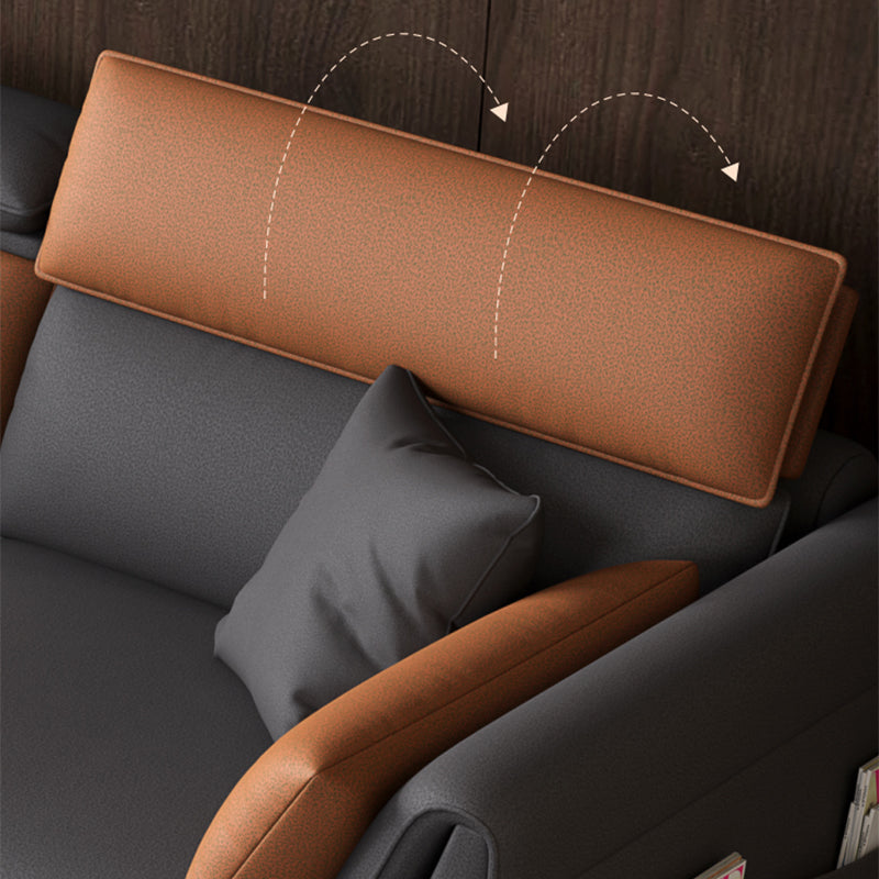 Cojines de almohada moderna de almohadilla de almohada de almohada gris seccional Chesterfield