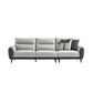 Faux Leather Modern Sectional Sofa, Pillow Top Arm Sectional couch