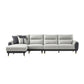 Faux Leather Modern Sectional Sofa, Pillow Top Arm Sectional couch