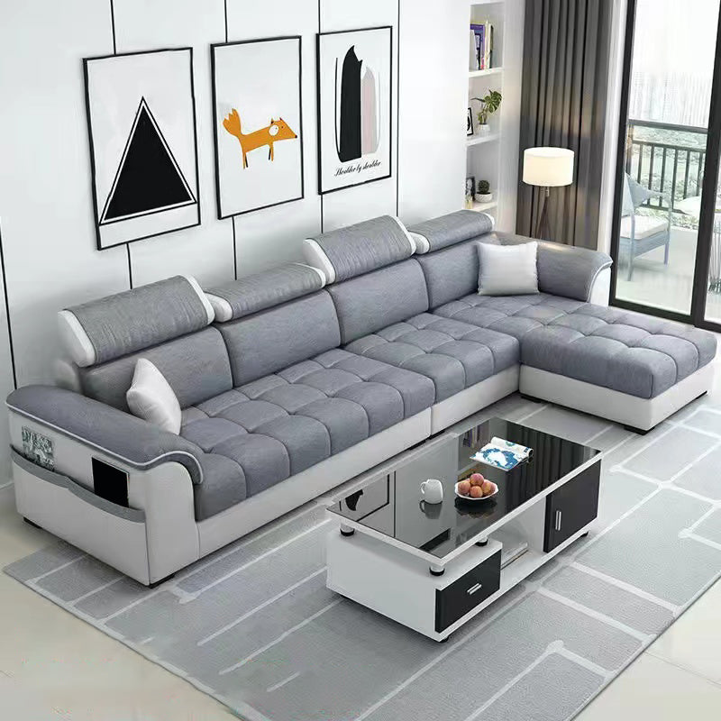 110 "Kussen Top Arm Sectionals eigentijdse gestoffeerde sectionele bankset