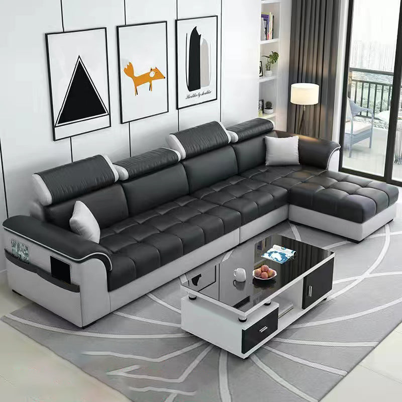 110 "Kussen Top Arm Sectionals eigentijdse gestoffeerde sectionele bankset