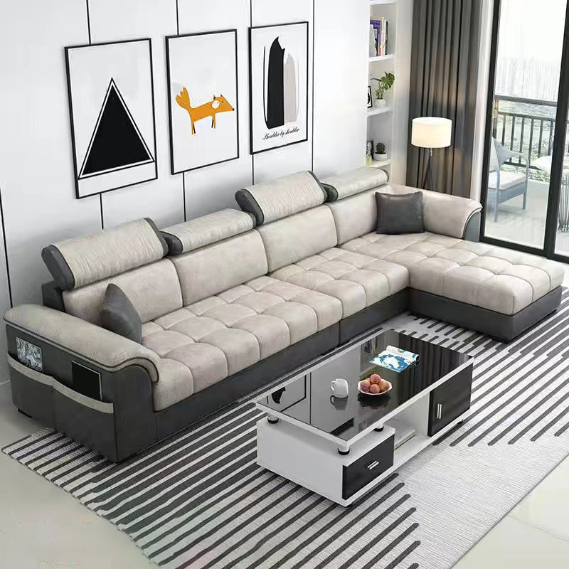 110 "Kussen Top Arm Sectionals eigentijdse gestoffeerde sectionele bankset